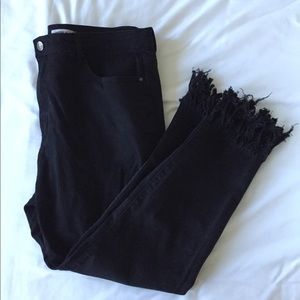 Forever 21 Fringe Boyfriend Denim Jeans